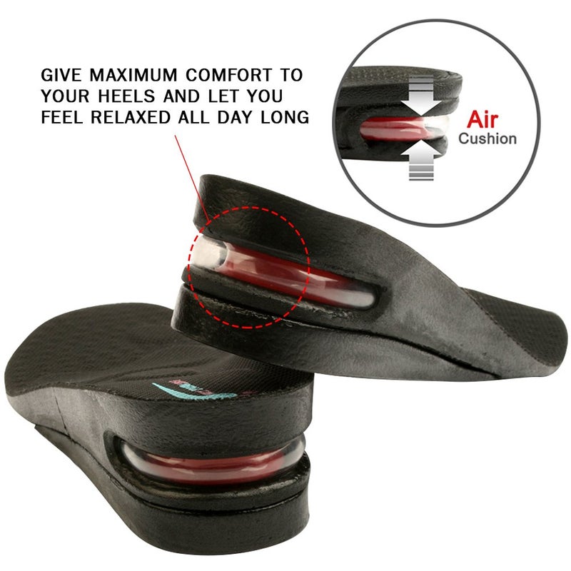 FOOTINSOLE.COM Height Increase Shoe Insoles with Air Cushion (2 Layers (2"" UP)  (Men's 7-11)) - Image 4